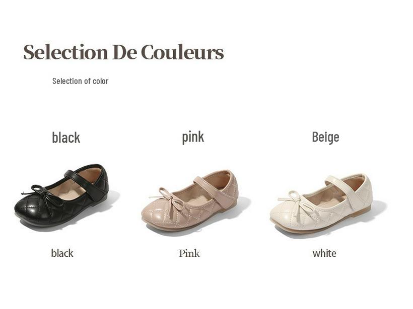 Girls' British-Style Leather Shoes - Spring/Autumn Soft Sole Flats for Little Princess.