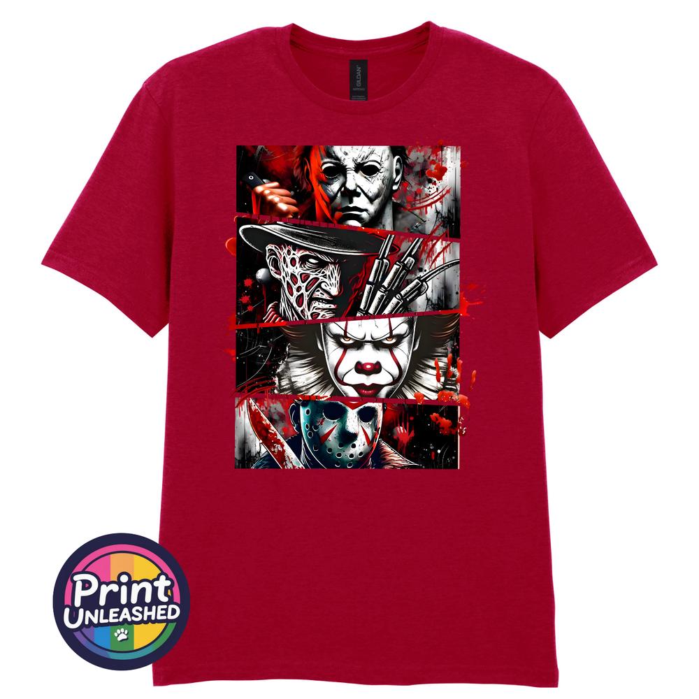 Horror Movie Graphic TShirt Jason Freddy IT Unisexs Halloween Tee Multiple Colours