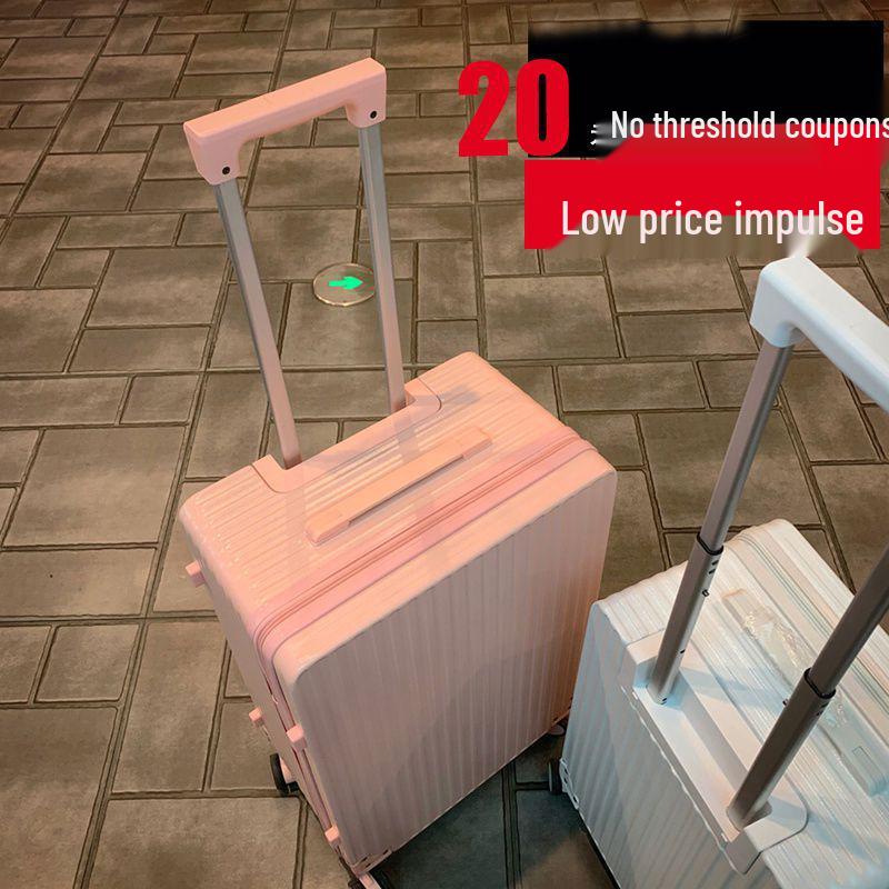 Women's 24-Inch Large Capacity Trolley Suitcase with Combination Lock; 20-Inch Option Available