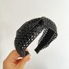 Chic Bohemian Style Raffia Knot Headband for Women's Beach Travel Hairbands Eco-Friendly Straw Accessory for Summer Outfits