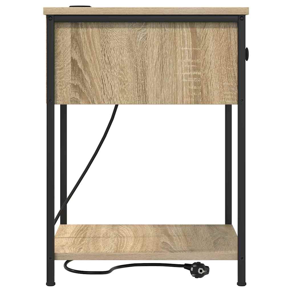 Nightstand Sonoma Oak 42 X 41 X 56 Cm Engineered Wood