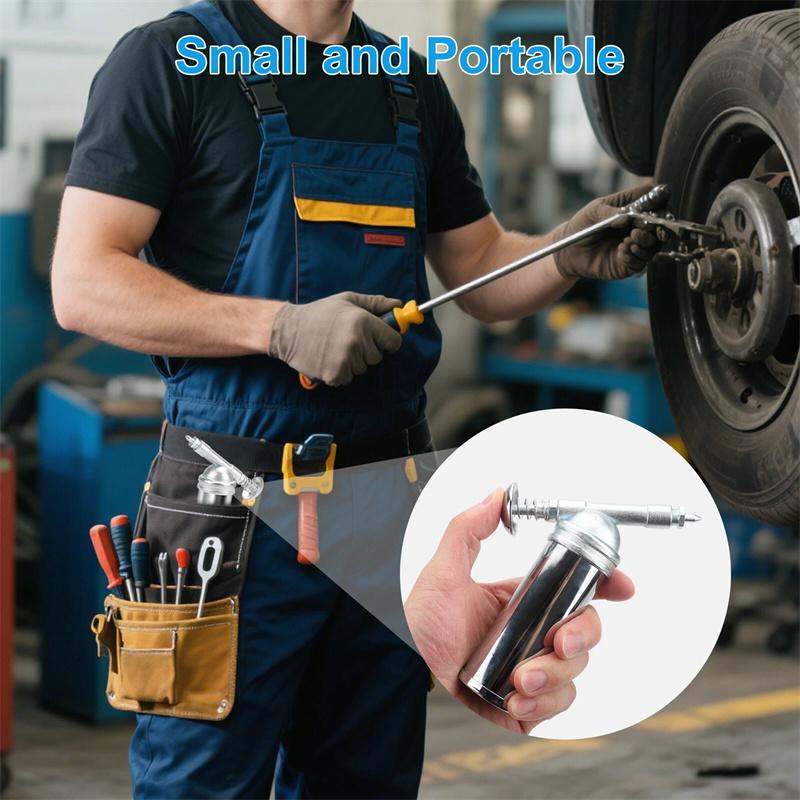 80Cc Capacity 1000Psi Output Pressure Oiler Mini Bicycle Grease Gun Machine Handheld High Pressure Oiler Hand Tools Repair Tools