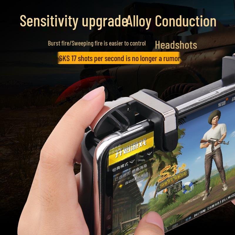 Four-Finger F1 Game Controller for Mobile Phones - Fast Heat Dissipation & Physical Assist for Chicken Dinner Other