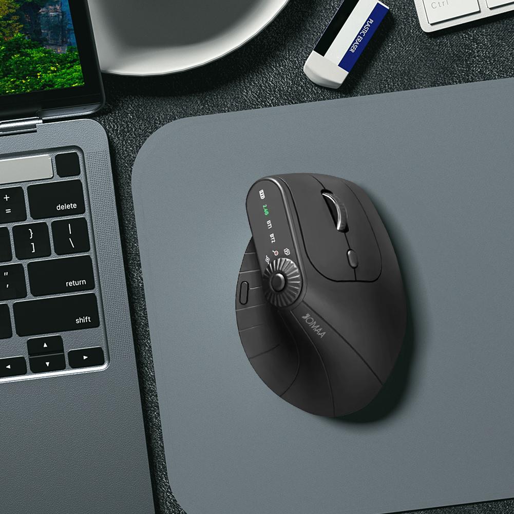 Laptops Computer PC Mice Rechargeable Bluetooth-Compatible +2.4GHz 1000/1200/1600/2400 DPI for Laptop Laptop PC MacBook Windows