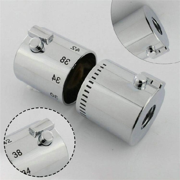 Manopola Controllo Temperatura Acqua Manopola Controllo Doccia Doppia Maniglia Doccia Accessorio Bagno per Sistemi Doccia