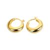 Minimalist Geometric Circle Earrings For Women Niche Design Simple Hoops Versatile Student Jewelry Elegant Daily Wear