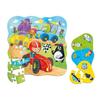 Puzzle 2W1 Vehicles Set Jigsaw Mini Educational Game Roter Kafer