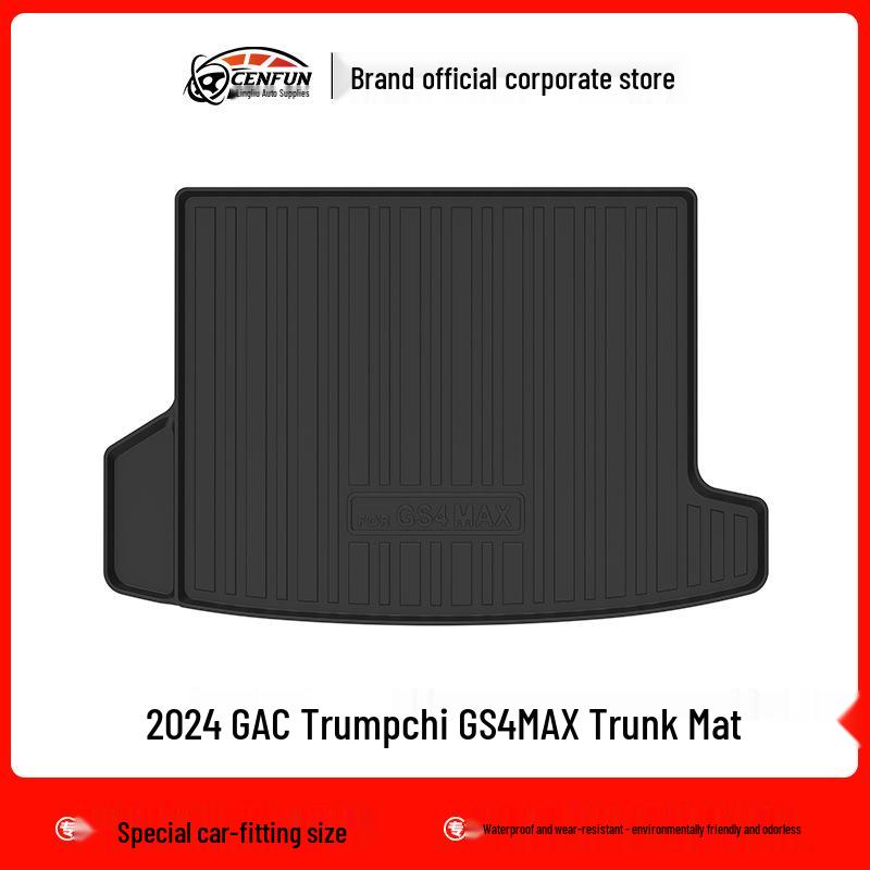 Compatible Floor Mats for 2024 GAC Trumpchi GS4 MAX – TPE, Eco-Friendly, Wear-Resistant, Waterproof Trunk Mat, Galaxy Design Carpet