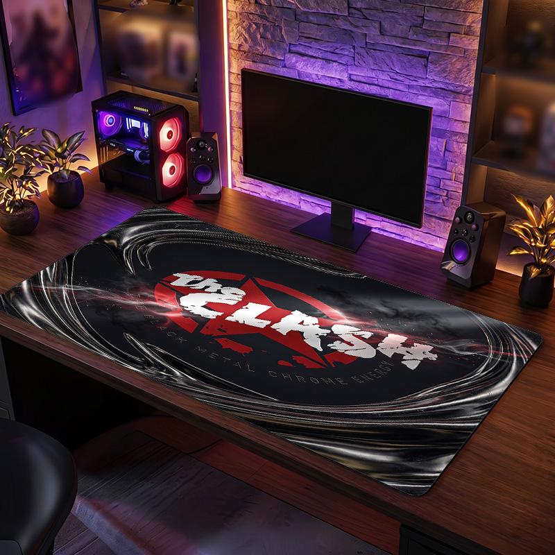 The Clash Print Large Mouse Pad Smooth Surface Anti?Slip Desk Mat For Gaming Office Laptop Decoration