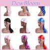 Durag de Cor Sólida Luxuoso Chapéu Pirata Unissex com Acabamento de Seda Suave