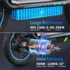 TWOFISH M5 Elite-E Adult Electric Scooter 500W Motor 14 Inch Tires 48V 13AH Battery Foldable E-Scooter With Seat