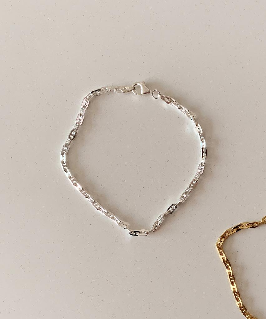 Code.H (Silver 925) Classic Chain Bracelet_Silver