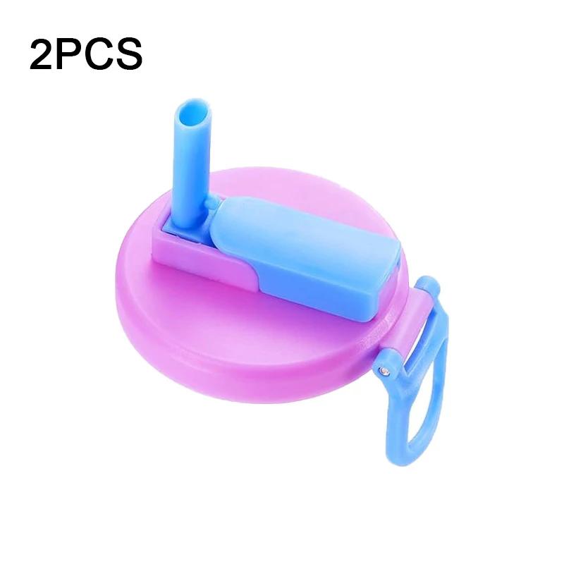 1/2pcs Portable Soda Can Lid Silicone Straw Soda Can Lid Reusable Suitable For Canned Beverages Beer Juice Drinking Utensils