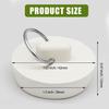 2 PCS 1-1/2 Inch To 1-5/8 Inch Rubber Drain Stopper with Hanging Ring, White Tub Drain Stopper, Sink Stopper Drain Plug, Rubber Sink Plug for
