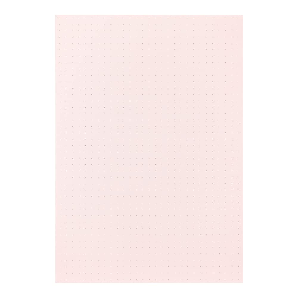 DESIGNPHIL MIDORI Paper Color Dot 15338006 Pad, Grid, Pink, A5,