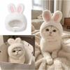 1pc Bunny Ears Hat for Cats Dogs, Knit Pet Costume Headwear, Pullover Fun Animal Clothing for Photos & Dress Up, Pet Accessories