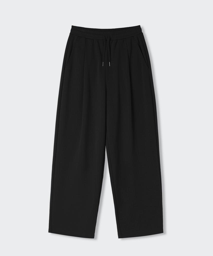 MUSINSA STANDARD WOMAN Women'S Double Knit Balloon Sweatpants [Black]