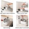 Kitchen Soap Dispenser Set with Dishcloth Holder, Dish Soap Dispenser for Kitchen Sink 5-in-1 Organizer for Kitchen Sink Countertop Storage, Kitchen