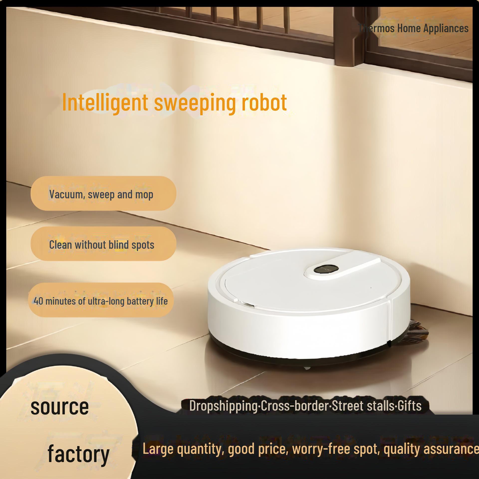 

Автоматизированный интеллектуальный робот-уборщик белый