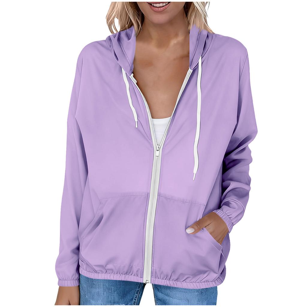 Women's Loose-fitting Fashionable Sun Hooded Outdoor Jacket