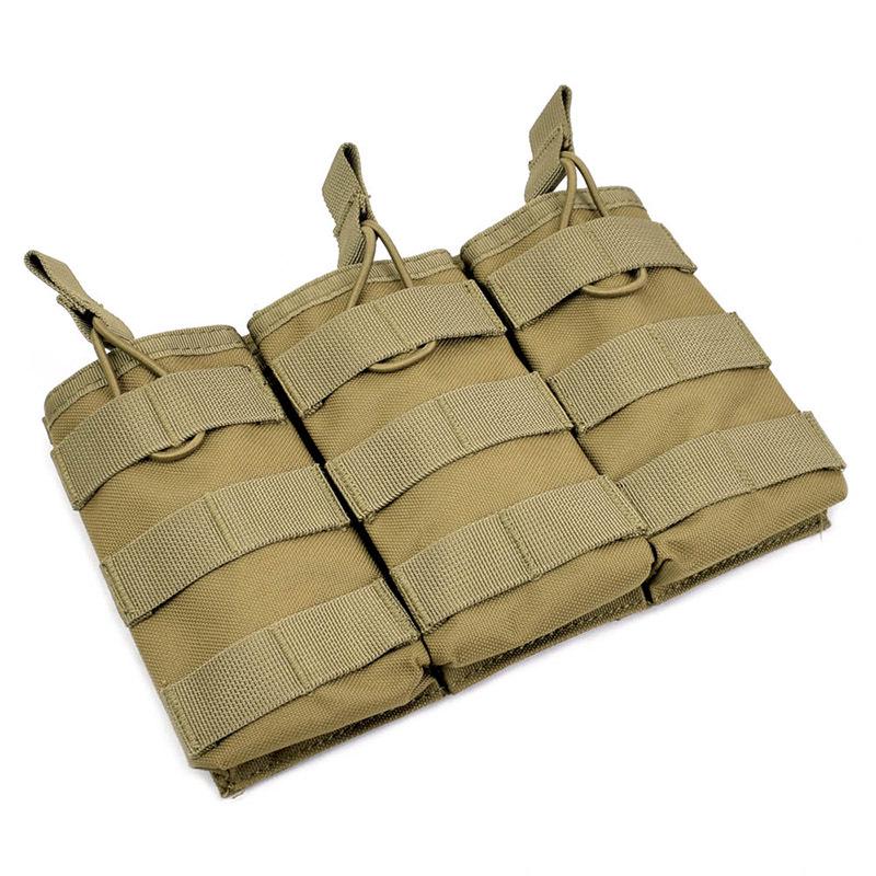 Military Fan Tactical Vest Molle Triple Pouch - Multifunctional Accessory & M4 Magazine Pouch