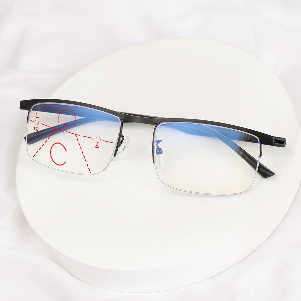 Anti Blue Light Reading Glasses Women Men Classic Multifocal Bifocal Eyewear Computer Goggles Progressive Presbyopic Eyeglasses
