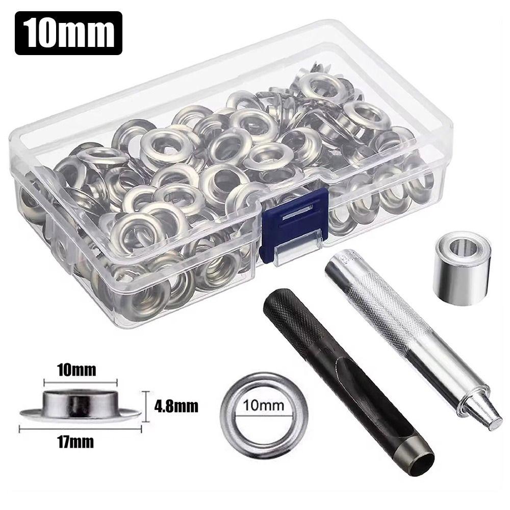 100 Seturi Sac de Pantofi Artizanat din Piele DIY Kit de Scule pentru Capse Instrument de Aplicare Capse