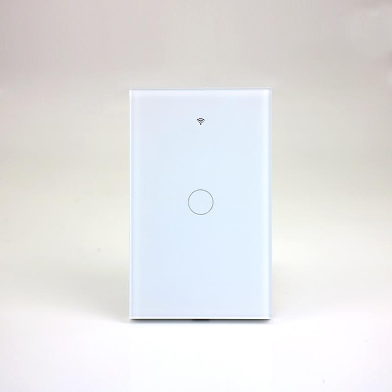 America 1 2 3 Gang Glass Panel Smart Wifi Touch Wall Light Switch Tuya Remote Voice Control Home Wall Switches Wifi