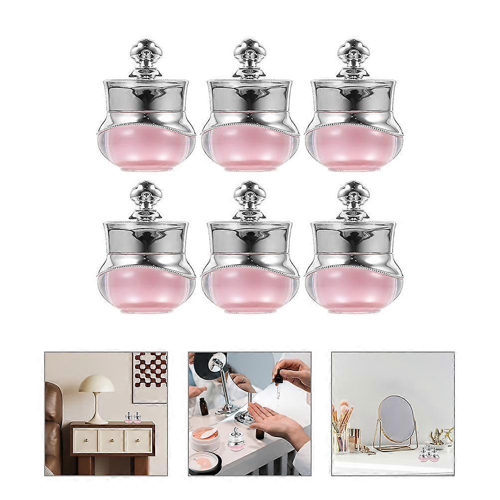 Travel Cream Jar Acrylic Small Cream Jar for Storage 30Pcs Pink Refillable Jars