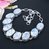 Blue Kyanite Gemstone Handmade 925 Sterling Silver Jewelry Necklace 18" KG-1638