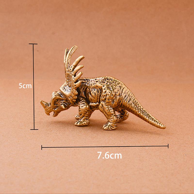 11 Kinds, Brass Dinosaur Model Decoration Jurassic Tyrannosaurus Triceratops Ankylosaurus Modeling Metal Crafts Decoration