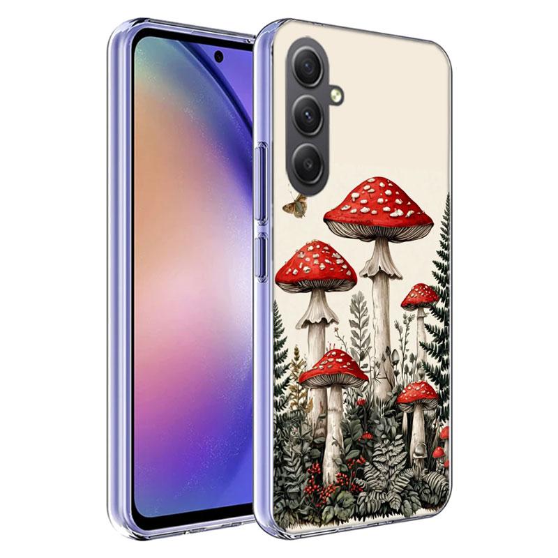 Colorful Mushroom Phone Case for Samsung A16 A26 A36 A56 A17 A37 A57 A07 A06 A02S A03 A04S A05S Galaxy Note 20 10 A50S A71 A51 A