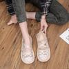 Fashion Mesh Embroidery Brand Lace Women Ballet Flats Fashion Breathable Women's Mary Jane Shoes Comfort Low Heel Soft Barefoot Shoes