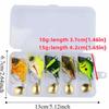 5pcs Vibration Bait Fishing Lures Kit Rotating Glitter Fishing Lures Hooks  Fishing Tool