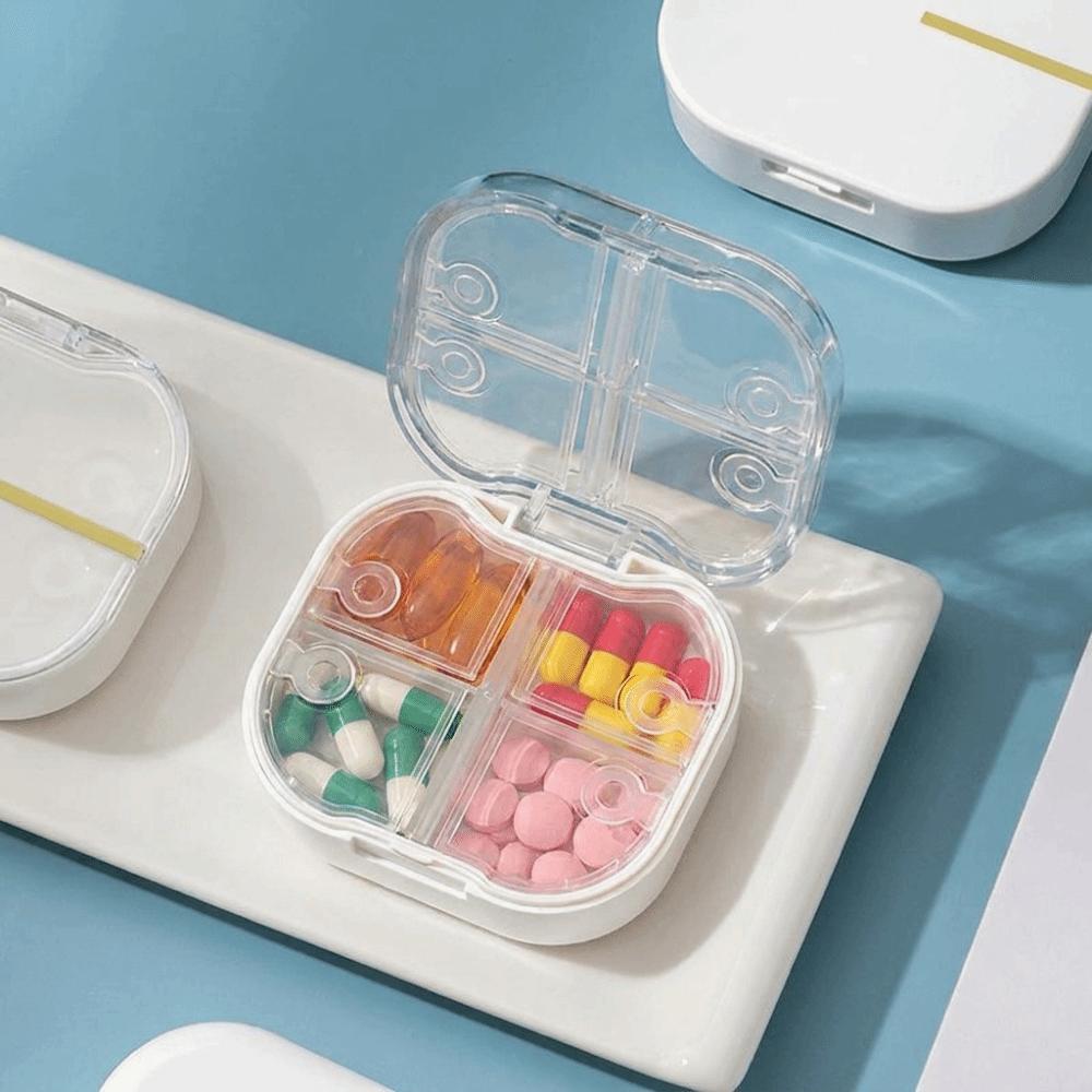 Sealed Pill Organizer Portable Pill Case Square Pill Box Travel