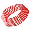 16 stk motorsykkel bilhjul felg 16 reflekterende striper 18" stripe tape klistremerker