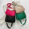 New Popular Retro Gentle Temperament Small Square Bag Autumn Shoulder Handheld Fashi Casual Yankee Underarm Shoulder Bag