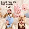 Plush Winter Baby Hat Cartoon Animal Ear Protection Cap Cute Beanie Cap  for Children