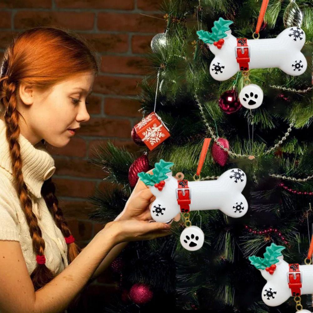 

Resin Christmas Dog Bone Ornaments Decorative Dog Bone Hanging Ornaments Window/Xmas Tree