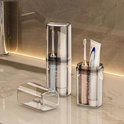 Portable Travel Toiletries Set: Toothbrush and Mouthwash Cups with Storage Box