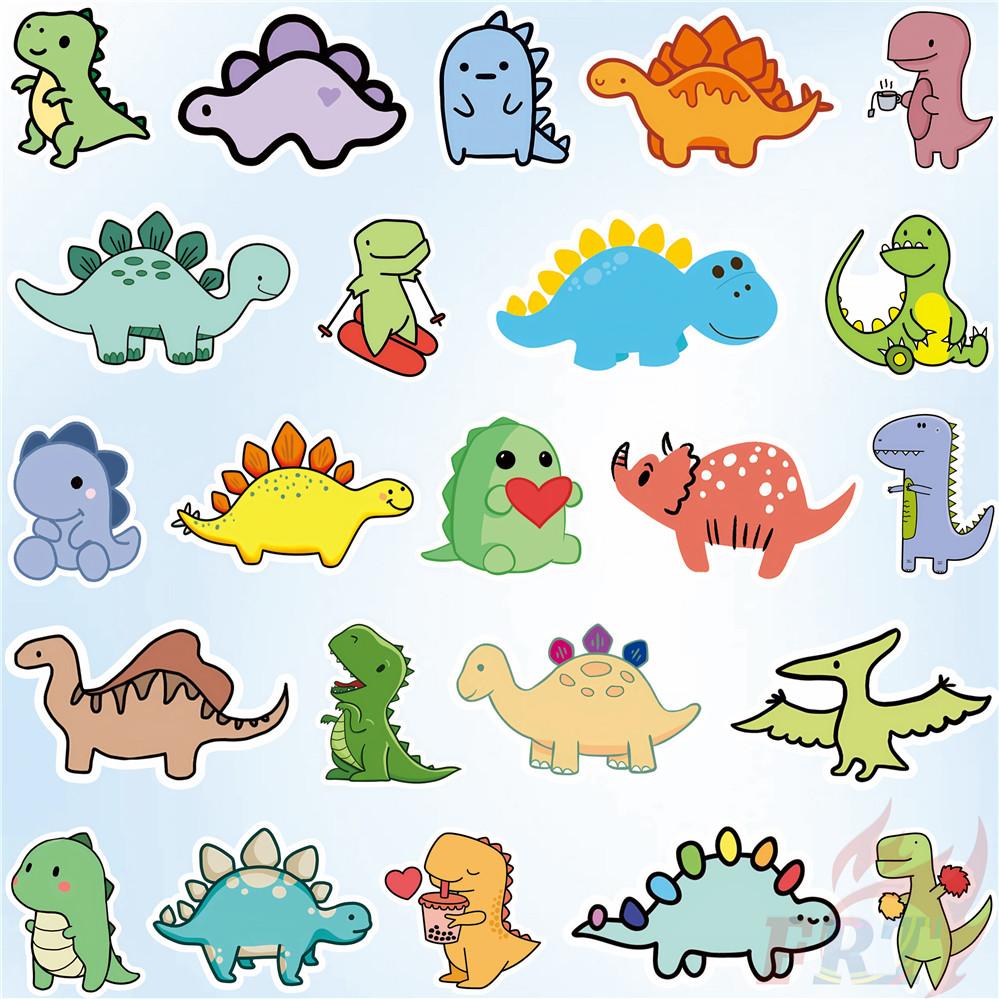 100Pcs/Set Q Baby Funny Dinosaur Series 01 Stickers DIY Scrapbooks Album Decor Decals Stickers