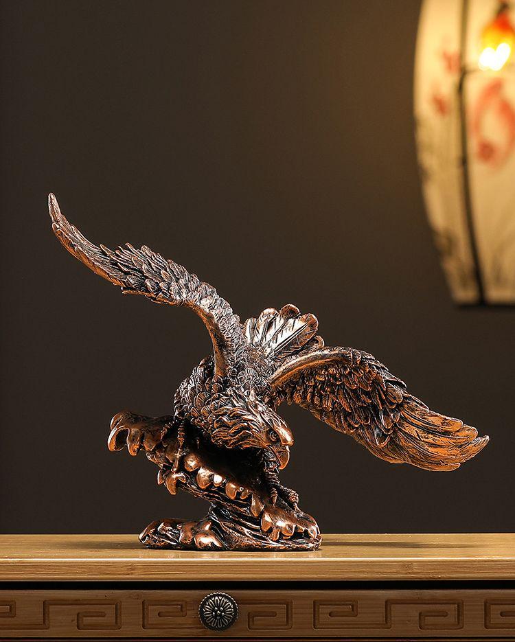 Eagle Figurine - Elegant Office & Home Decor, Perfect for Housewarming
