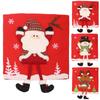 Christmas Back Chair Cover Removable Washable Dining Room Chair Protector For Christmas Banquet Kitchen Dining Room Decor