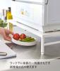 Yamazaki Jitsugyo 5878 Dishwasher Rack That Can Be Handed Over the Sink, White, Approximately W33.5~60 X D36 X H11~12.5cm (Including Adjuster) Plate