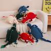 New Cute Cartoon Dragon Plush Throw Pillow Toy Anime Stuffed Animals Round Fat Chubby Plushies Cushion Doll For Home Decor
