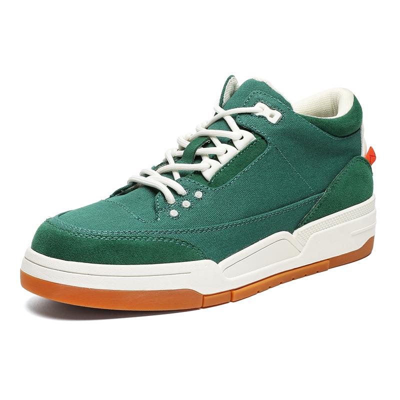 

Мода 2024 года, новые мужские универсальные кроссовки для ходьбы, модная повседневная обувь для скейтбординга на открытом воздухе, горячая распродажа, трендовая обувь для скейтбординга на плоской подошве, со шнуровкой, вулканизированная обувь 44 зелёный