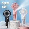 Portable Handheld Spray Fan Humidifier Fan Mini Handheld Mist Fan Rechargeable Misting Fan Outdoor Small Fan Cooling Tools