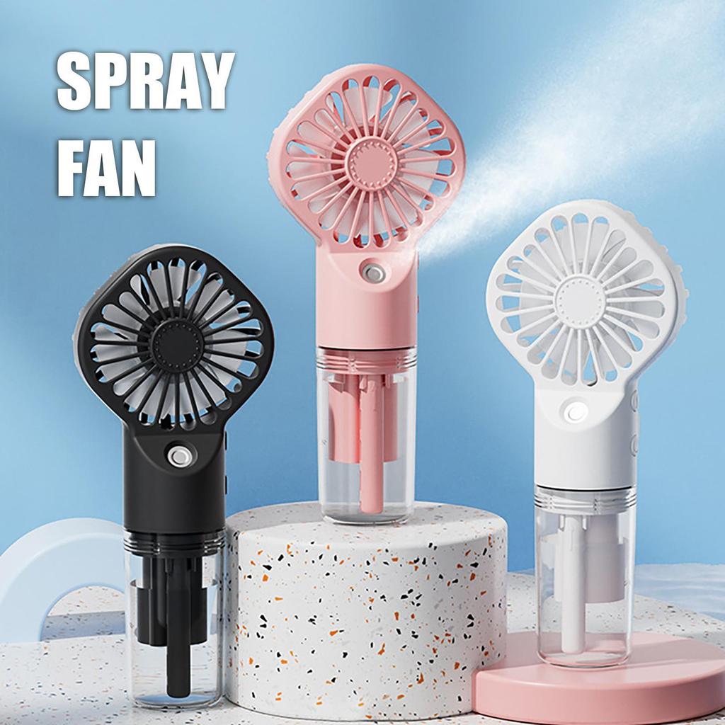 Portable Handheld Spray Fan Humidifier Fan Mini Handheld Mist Fan Rechargeable Misting Fan Outdoor Small Fan Cooling Tools