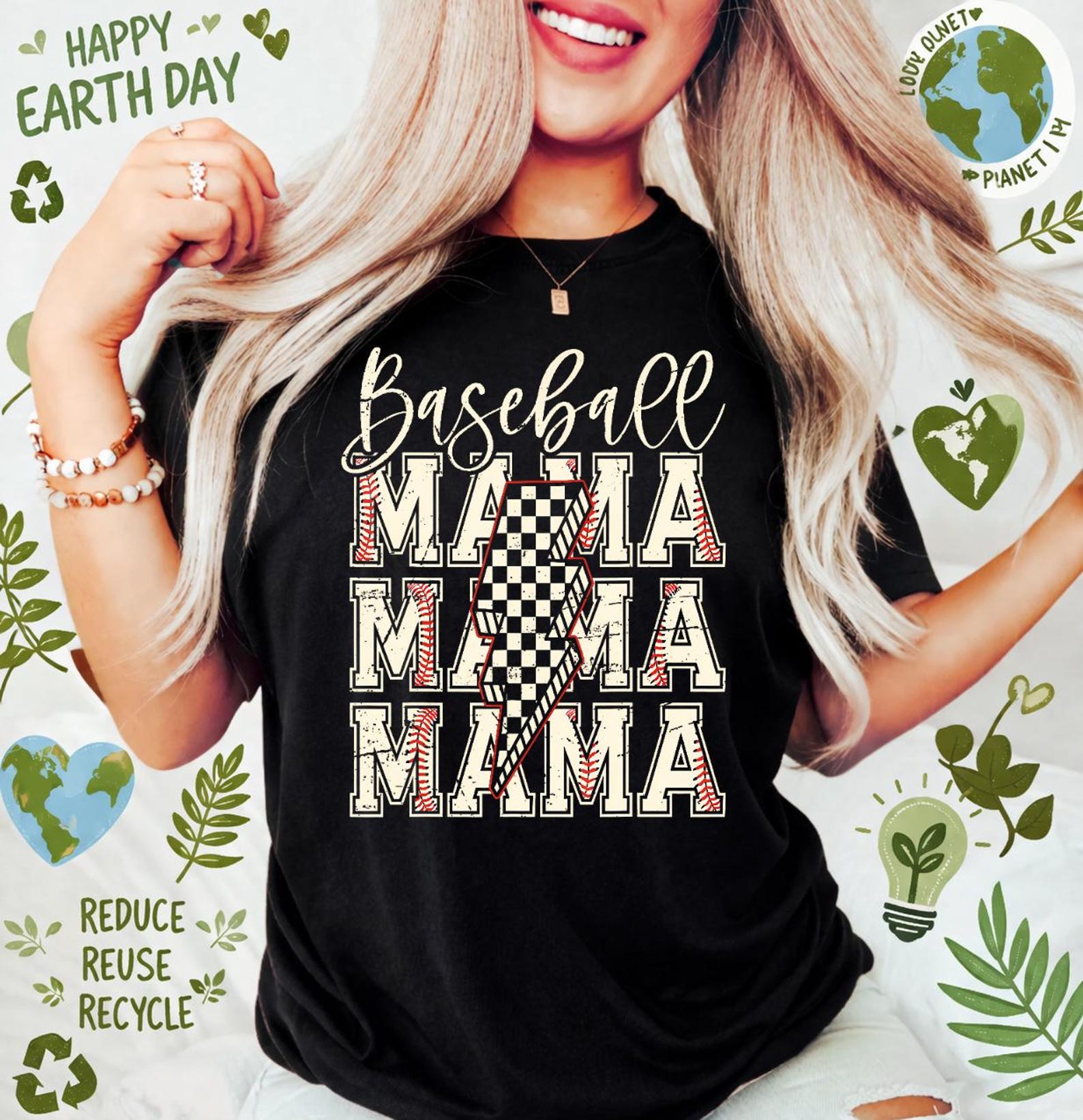 Checkered Baseball Mama Shirt, Black White Checkered Baseball Mom Tee, Trendy Baseball Mama Game Day, Baseball Mom Gift, Sports Mom S