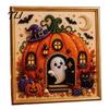 Handgemachtes Geschenk für Erwachsene Halloween Falsche Perlen Malset, DIY Hexerei Kunst 3D Bastelbedarf Perlenwand-Set Anfänger, Feiertagsdekoration Entspannend